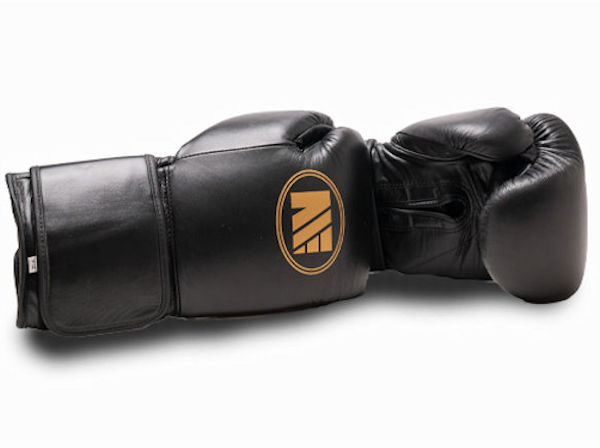 Main Event SSR 5000 Super Spar Boxing Gloves Velcro Black Gold